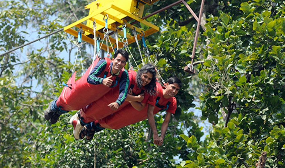 Flying Fox (Tandem or Triple Ride) in Rishikesh in Rishikesh