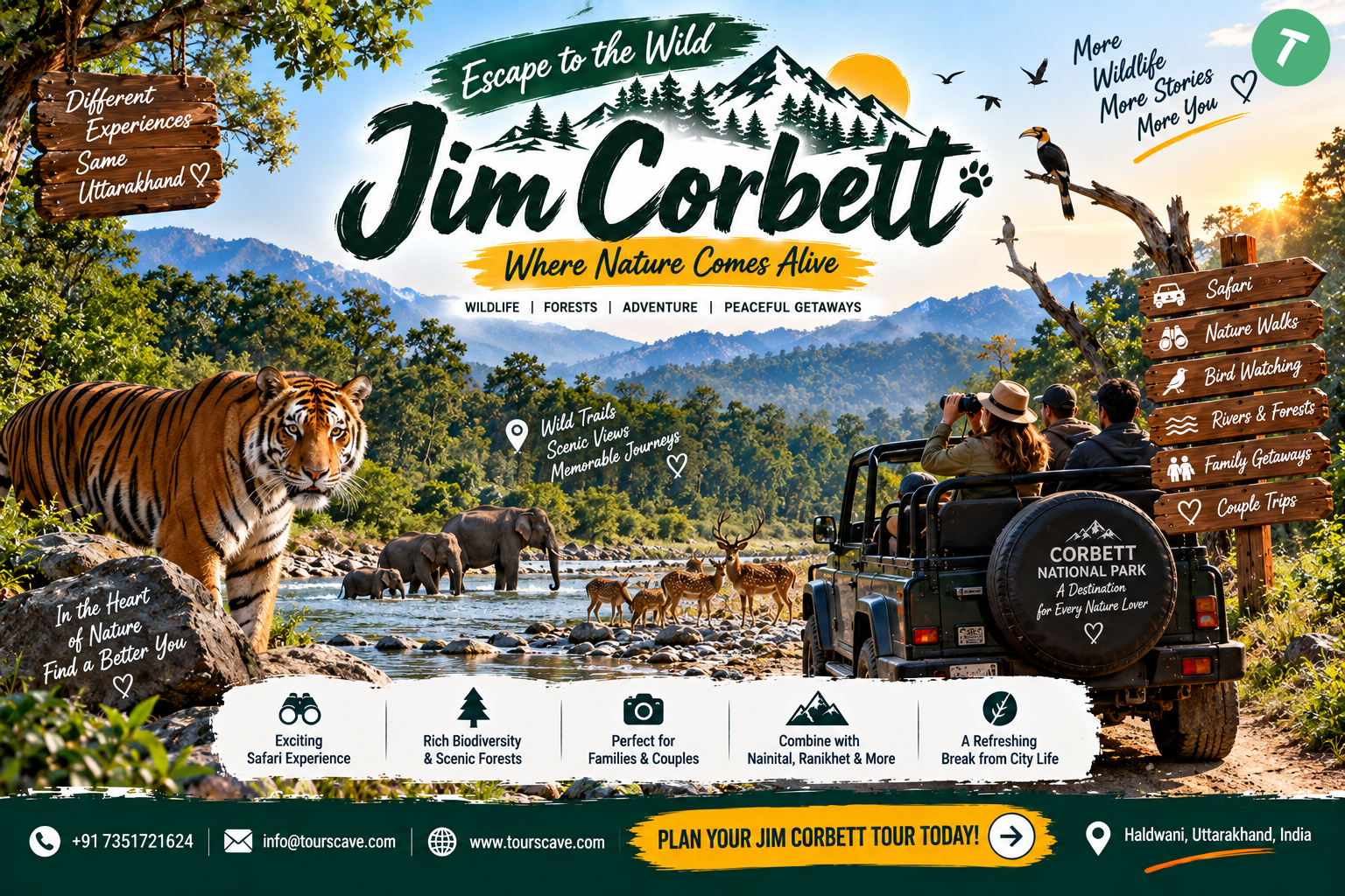 Jim Corbett Tour Package: Price, Itinerary, Safari & Travel Guide