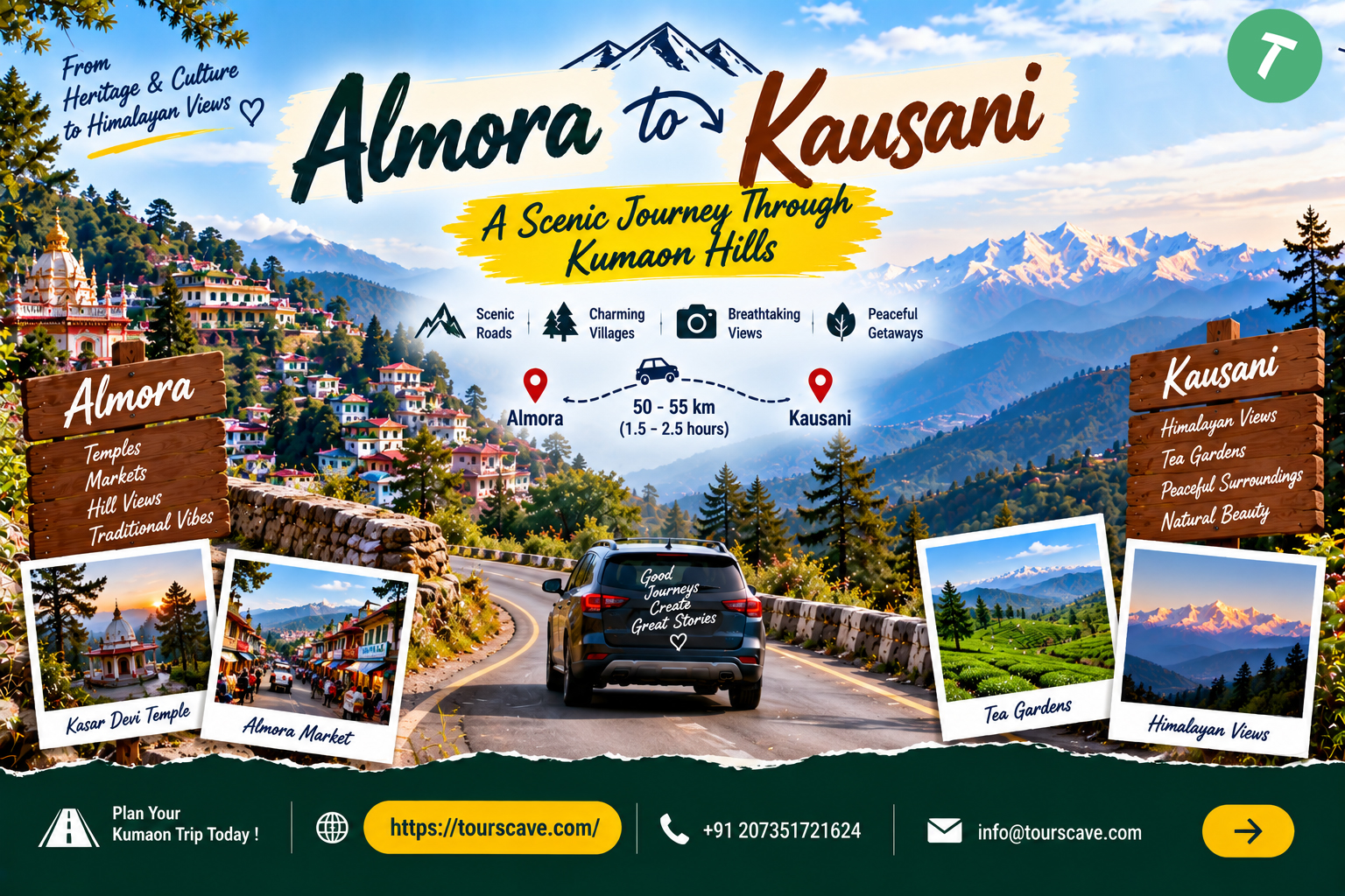 Almora to Kausani Distance: Route, Travel Time & Travel Guide