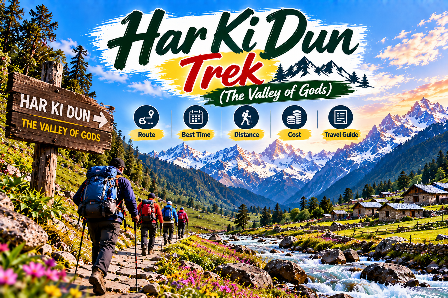 Har Ki Dun Trek Guide 2026-2027: Best Time, Route Map, Distance, Cost & Itinerary
