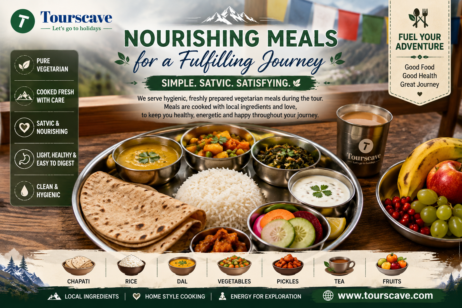 Meals during the Adi Kailash tour