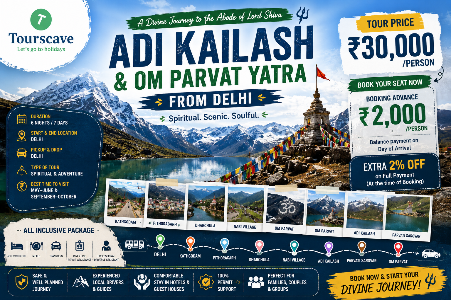 Adi Kailash Tour Cost From Delhi