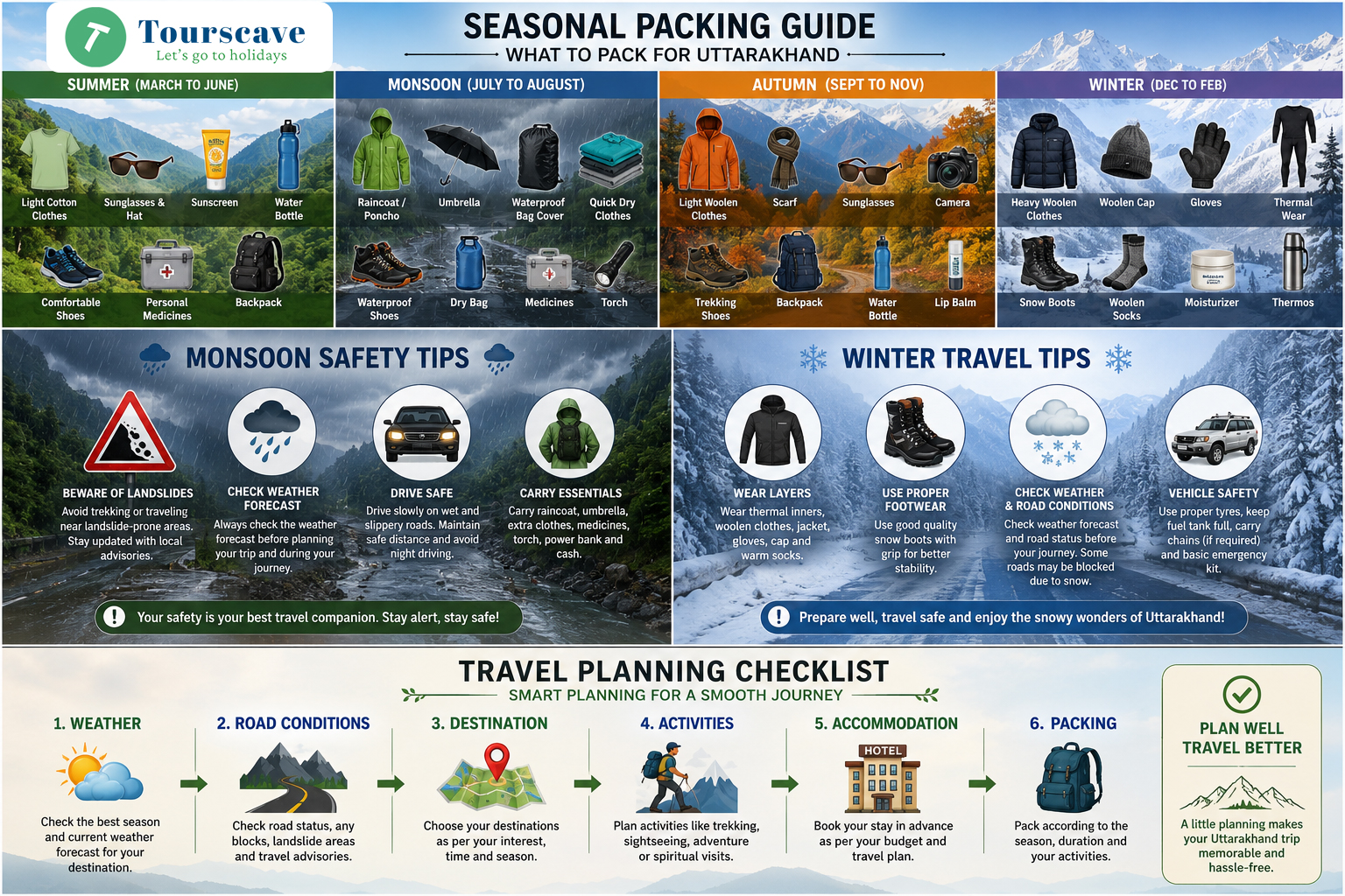 Things To Pack According To Seasons
