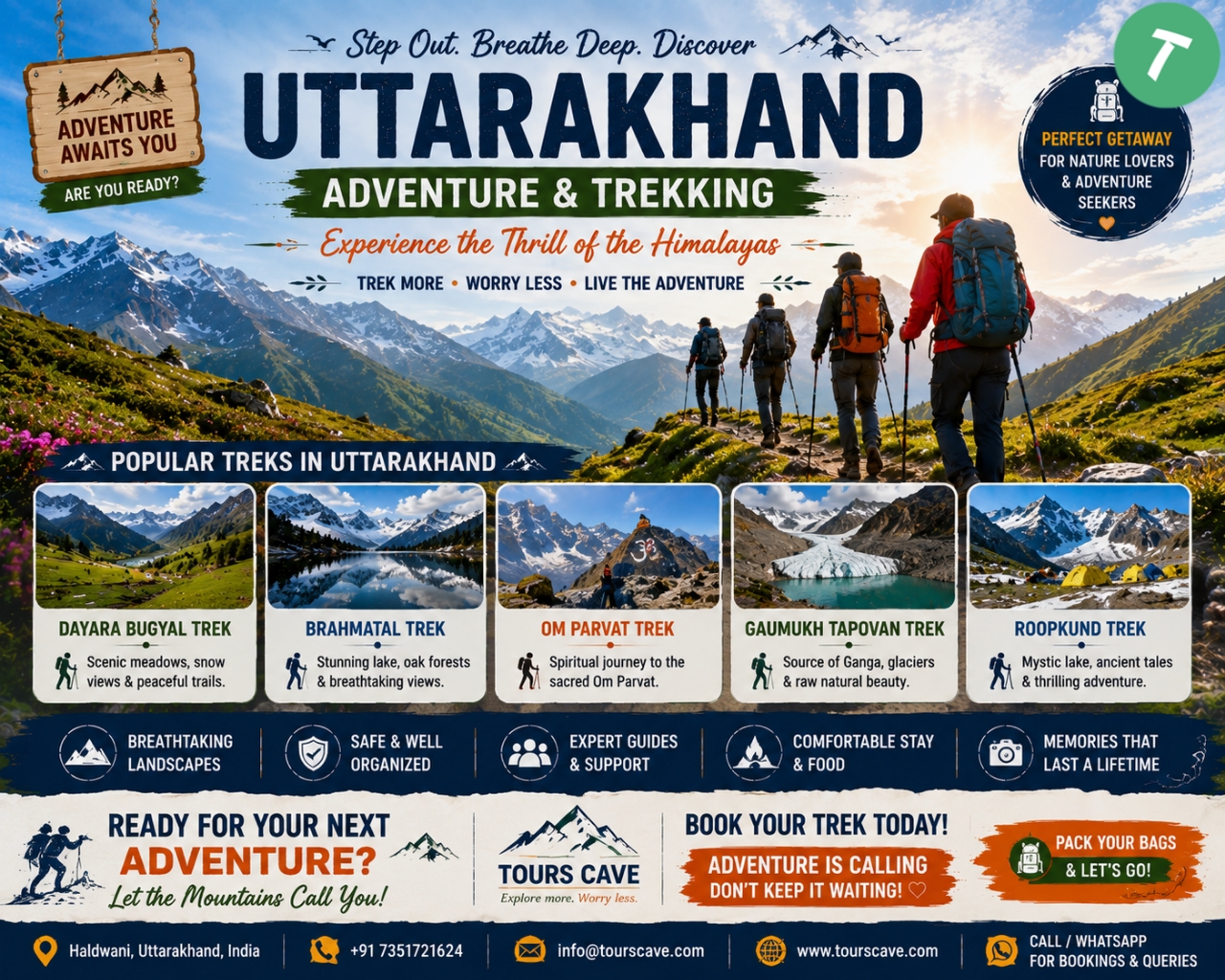 Adventure and Trekking Options in Uttarakhand