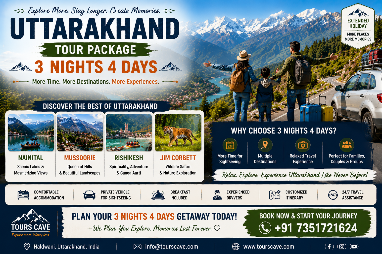 Uttarakhand Tour Package 3 Nights 4 Days