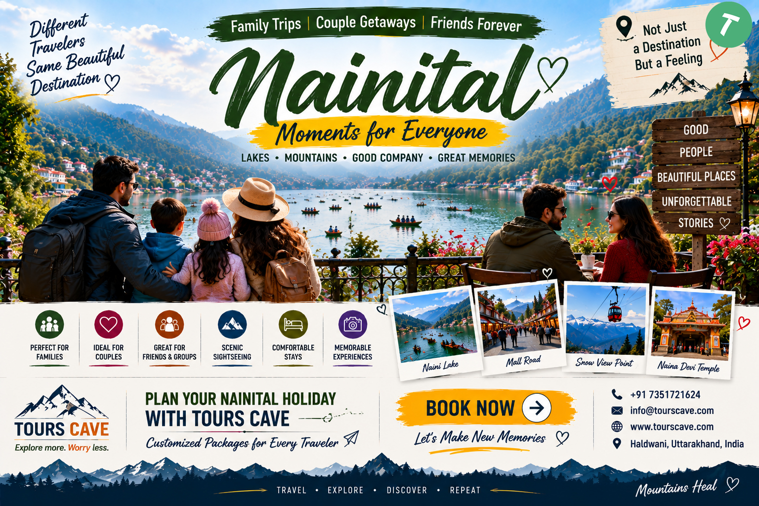 Nainital Tour Package from Delhi for Family