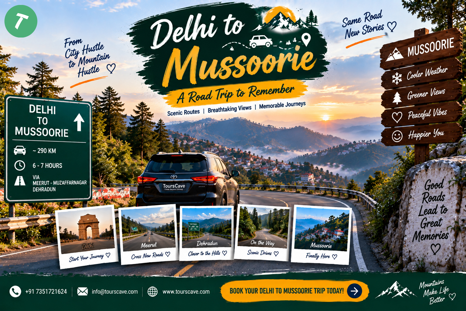 Mussoorie Tour Package from Delhi