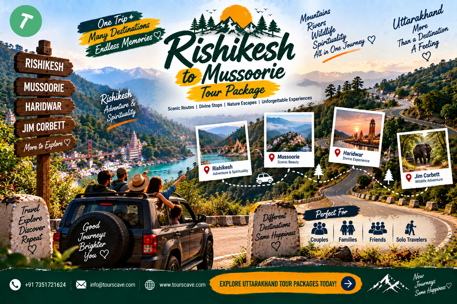 Rishikesh to Mussoorie Tour Package
