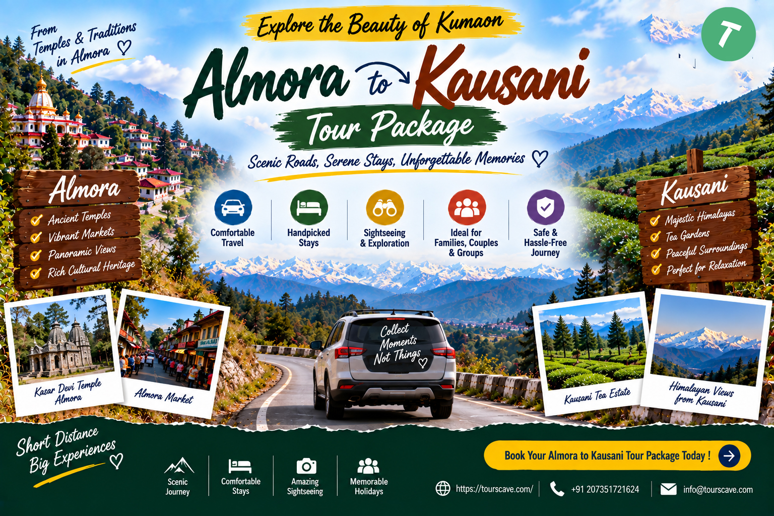 Almora to Kausani Tour Package