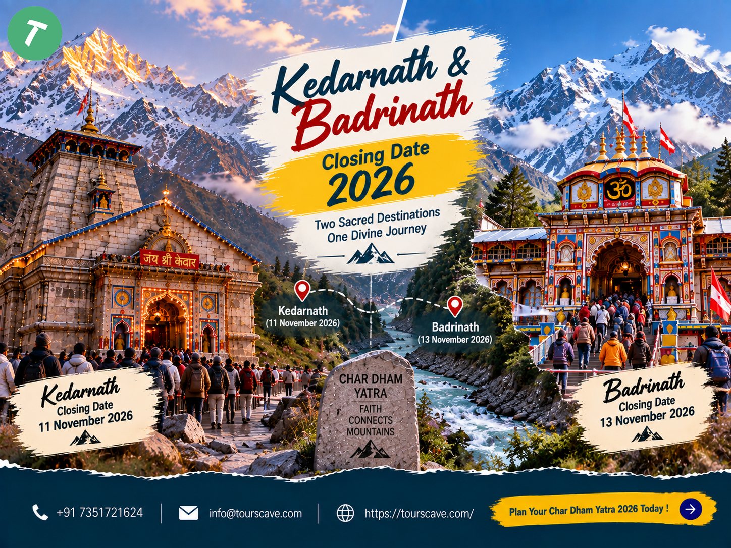 Kedarnath Badrinath Closing Date 2026