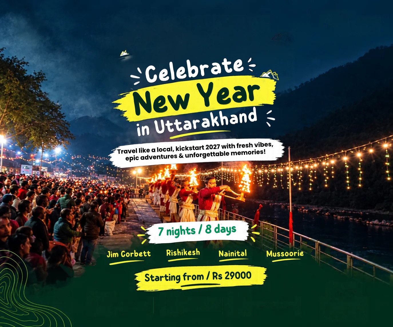 Celebrate New Year in Uttarakhand